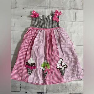 Pink and Black Gingham Ice Cream Dress size 3